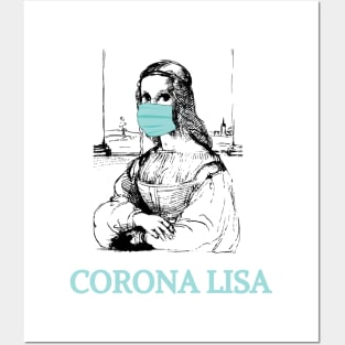 Corona Lisa T-shirt, Hoodie, Mug, Phone Case Posters and Art